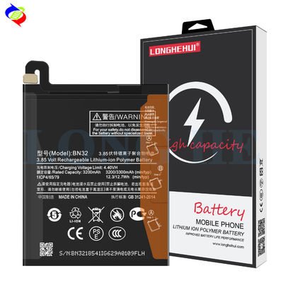 Batterie de remplacement BN32 originale pour Xiaomi MI8 Black Double IC Protection