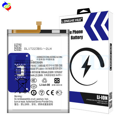 EB-BM336ABN 6000mAh batterie de remplacement Pour Samsung Galaxy M33 Silver Mobile Version