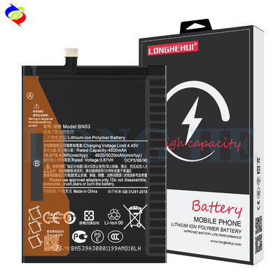 1 1 ori batterie polymère lithium-ion BN53 pour le Xiaomi Redmi Note 9 Pro Max 5020mAh 3.87V