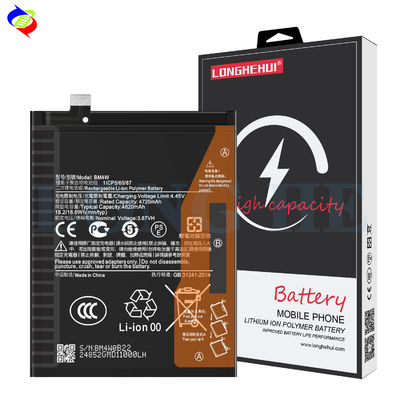 BM4W batterie polymère rechargeable au lithium-ion 4820mAh 3.87V pour le téléphone portable Note 9 Pro 5G