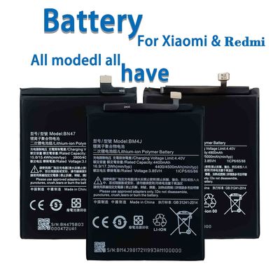 Batterie de téléphone portable rechargeable pour Xiaomi Mi 3 4 5 6 4i 4C 5s 5s Plus Mi 4s 5 Pro