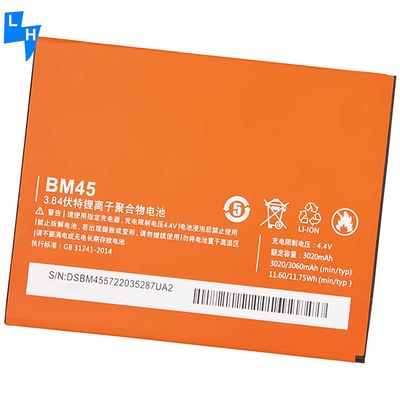 3060mAh Capacité de remplacement de la batterie BM45 pour Xiaomi Redmi Note 2 Double IC protégé