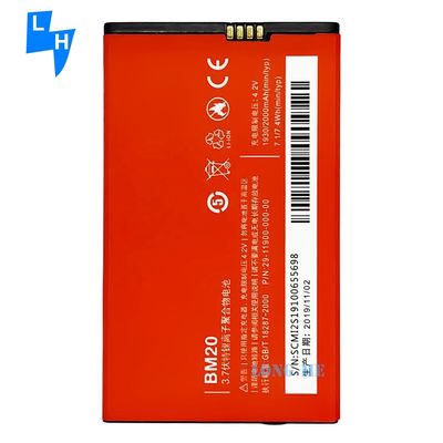 Piles rechargeables BM20 de 2000 mAh pour téléphone portable Xiaomi Mi2 Li-ion et efficacité