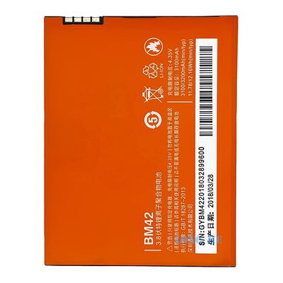 Redmi Note 2014712 BM42 Batterie de remplacement avec double protection IC et 3200mAh