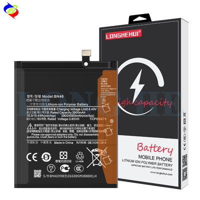 Batterie rechargeable pour Xiaomi Redmi Note 6 remplacement original BN46 batterie courte