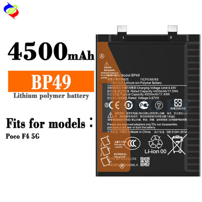 Une batterie BP49 en stock pour Xiaomi Mi POCO F4 5G à haute capacité et performances stables
