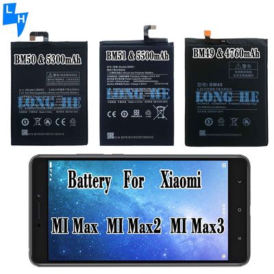 BM49 BM50 BM51 Batterie rechargeable pour Xiaomi Max Max2 Max3 Noir et compatible