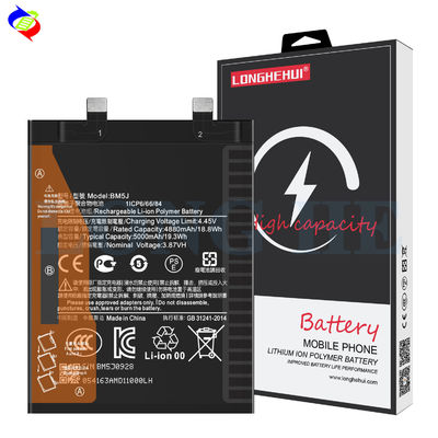 Batterie de téléphone rechargeable BM5J Pour Xiaomi mi 12T Pro Black Batterie polymère au lithium