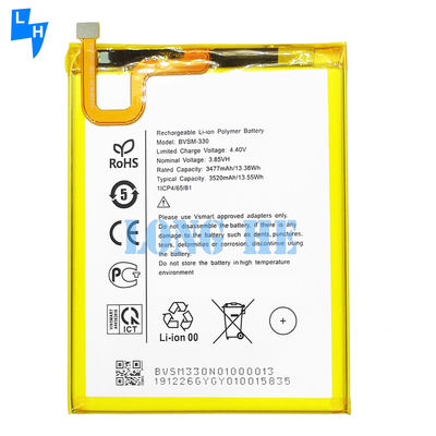 Remplacement de la batterie BVSM-330 de qualité AAA pour Vsmart Star 3 de capacité standard jaune