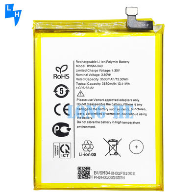 Batterie polymère au lithium-ion BVSM-340 3530mAh 3.80V pour téléphone portable Vsmart Star 4