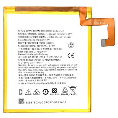 Batterie rechargeable de 4850 mAh pour le Lenovo Smart Tab-M10 batterie TB-X605 L18D1P32 batterie de remplacement