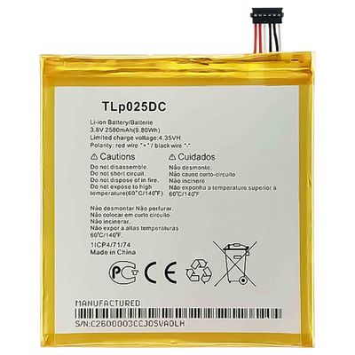 Batterie mobile TLP025DC Pour alcatel OneTouch pixi 4 6.0 OT8050D Originale rechargeable