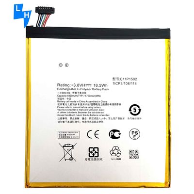 Stock 4890mAh Tab batterie pour ASUS ZenPad 10 batterie z300c z300cl z300cg p023 p01t 10.1 C11P1502