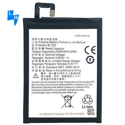 BL250 Batterie pour Lenovo Vibe S1/S1C50/S1A40 2420mAh Haute capacité et longue durée