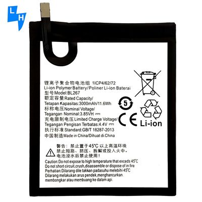 OEM 500PCS Protection double IC 3000mAh Batterie au lithium pour Lenovo K6 BL267