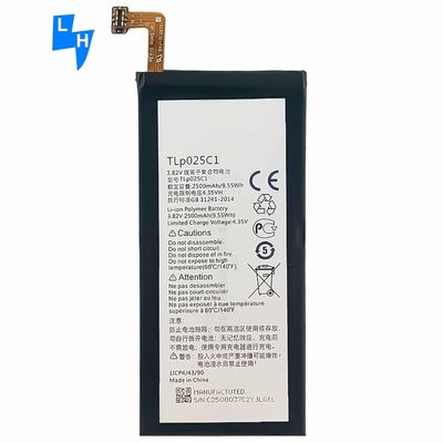 Batterie de téléphone portable à double protection IC pour Alcatel TLP025C1 TLP025C2 OT5056 2500mAh