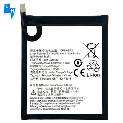 BL272 Batterie de remplacement 3200mAh pour Lenovo Vibe K6 Power XT1662 K33A42 Capacité noire