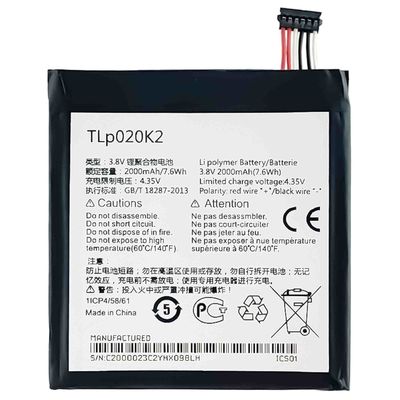 Alcatel One Touch Idol 3 4.7 OT6039 6039Y 6039H 6039K Batterie de 2000 mAh TLP020K1 TLP020K2