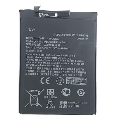 5000mAh C11P1706 batterie de téléphone portable pour ASUS ZenFone Max Pro ZB602KL haute capacité