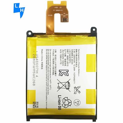 Batterie au lithium polymère de haute capacité pour Sony Xperia Z2 L50W L50T L50U D6503 Jaune