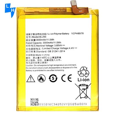 Stock BL295 3.85V 3000mAh batterie au lithium polymère pour téléphone portable Lenovo K5S L38031