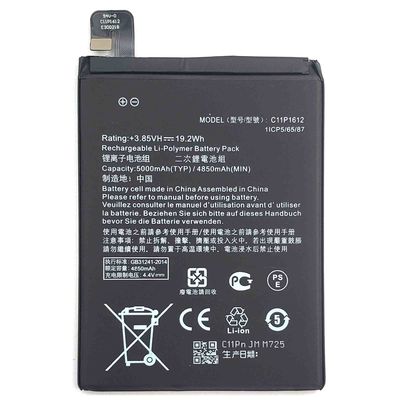 Batterie haute capacité C11P1612 pour ASUS Zenfone 3 ZOOM Z01HDA ZE553KL Originale 4850mAh