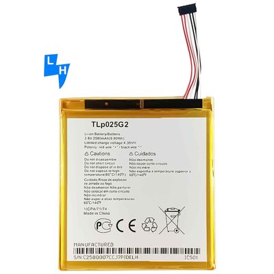 Batterie rechargeable pour téléphone portable Alcatel TLp025G2 2580mAh