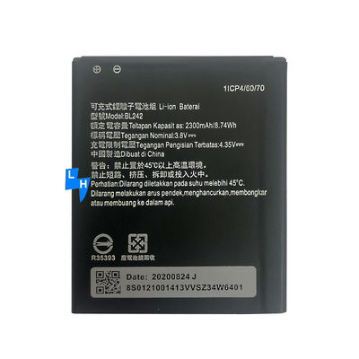 2300mAh BL242 A6000 A2020 A6010 Batterie de téléphone portable pour Lenovo VIBE C Batterie au lithium