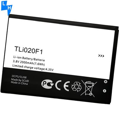 Alcatel One Touch Pop 2 5042D C7 U5 Remplacement de la batterie avec capacité originale Blanc