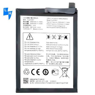 Capacité originale OEM TLP030K7 Piles rechargeables pour téléphone portable Alcatel 1S