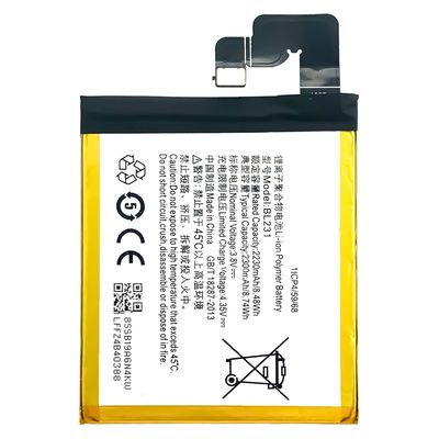 Piles rechargeables de 2300 mAh pour les téléphones portables Lenovo S90 BL231