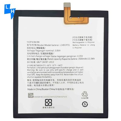 L'appareil est équipé d'une batterie de 3500 mAh L14D1P31 TB3 7 Plus/ Lenovo B1/OT7703X TAB Tab