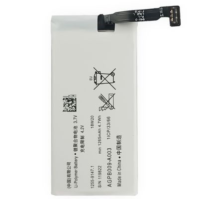 Batterie rechargeable de 1265 mAh AGPB009-A003 Xperia Go pour téléphone portable pour Sony Xperia Advance OEM/ODM 500PCS