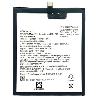 Batterie de téléphone portable rechargeable 15D1P32 4,35V 4250mAh Pour Tab 3 8 Plus TB-8703F 8703N