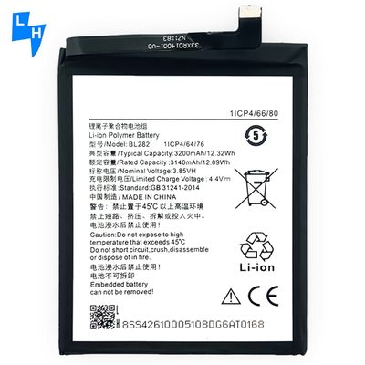 Batterie polymère au lithium noir à haute capacité BL282 3200mAh 3,85V pour Lenovo UDTV1