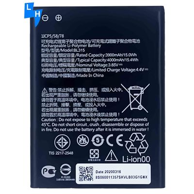 Batterie de téléphone portable BL315 4000mAh Batterie pour Lenovo A7 Polymère batterie lithium-ion