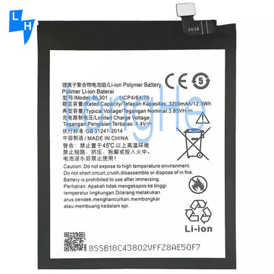 3200mAh BL301 Pour Lenovo K6 Profitez de L38082 Lithium Polymer batterie de protection double IC