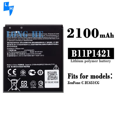 Stock B11P1421 Batterie pour ZenFone C ZC451CG Z007 Téléphone portable Lithium-ion d'origine