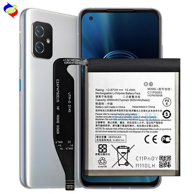 Batterie blanche C11P2003 pour Asus Zenfone 8 ZF8 Mini 5G ZS590KS I006D Capacité 4000 mAh
