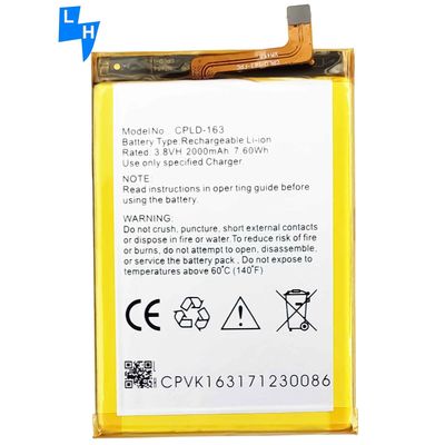 2000 mAh Capacité CPLD-163 E570 Batterie de téléphone portable pour le Coolpad Porto S OEM/ODM 500PCS