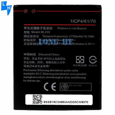 Protection double IC 2750mAh BL259 Batterie pour le Lenovo Lemon 3 3S K32C30 K32c36 Vibe K5