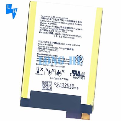 Batterie au lithium-ion d'origine pour BlackBerry Q5 PTSM1 BAT-51585-003 Remplacement du stock