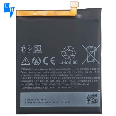 Batterie de téléphone portable BL-N2700B de capacité personnalisée de 2730 mAh pour batterie HTC Desire 12 D12