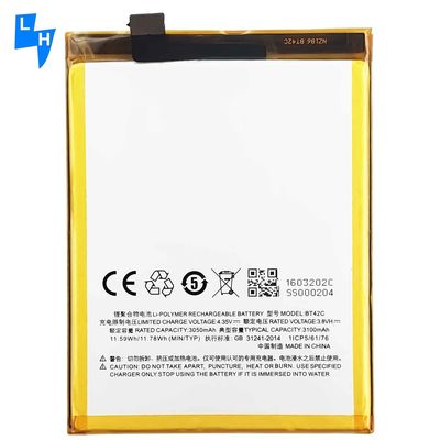 500 pièces OEM BT42C Meizu Blue Charm Note2 Batterie de téléphone portable pour le Meizu M2 NOTE
