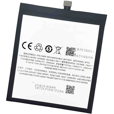 BT53 batterie au lithium polymère pour téléphone portable Meizu 6PRO/PRO6/PRO6S en noir