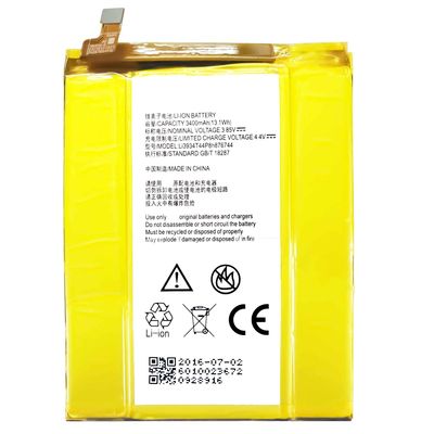 Batterie de téléphone portable de 3,85 V de 3400 mAh pour ZTE Grand X Max 2 Z981 Z988 Li3934T44P8h876744