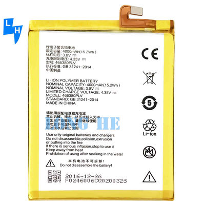 4000mAh A610 batterie pour ZTE Blade A610 466380PLV Haute capacité et garantie