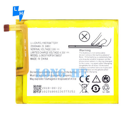 ZTE Blade A2 V7 Lite BV0720 Li3825T43P3h736037 Batterie à haute capacité 2500mAh OEM