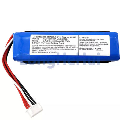 Remplacement de la batterie du haut-parleur GSP1029102A pour le chargeur JBL-Charger 3 2016 3.7V JML320SL JML330SL