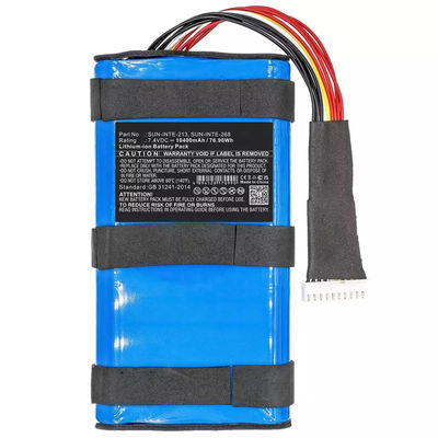 Batterie Li-polymère 7,4 V 10000 mAh pour JBL-BoomBox 2 Remplacement du haut-parleur Sun-Inte-213 218